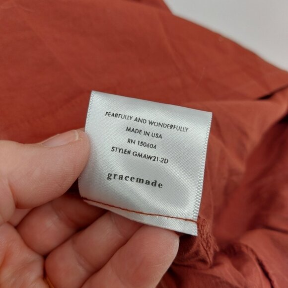 Madewell × Gracemade Miriam Organic Cotton Dress Small Medium - Picture 12 of 13